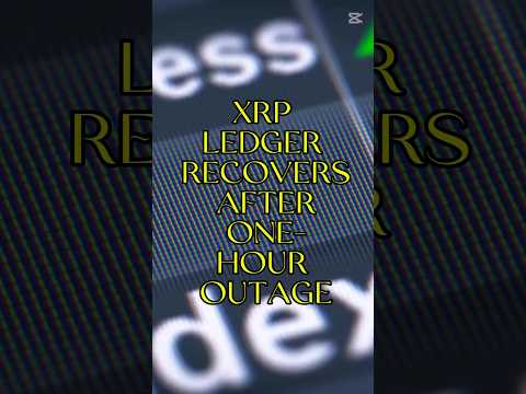 XRP Ledger Outage: Back Online After 1 Hour!#XRP #Ripple #CryptoNews #Blockchain #CryptoUpdate #XRPL