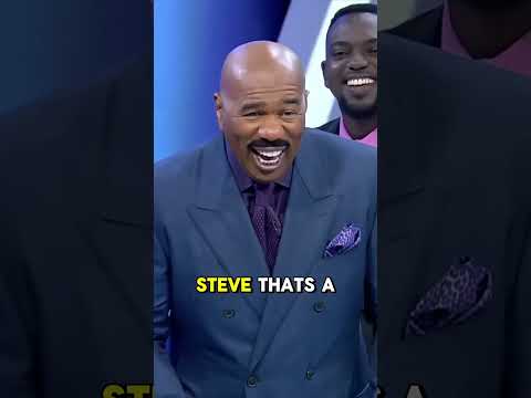 Steve Couldn&#039;t Believe THIS Answer! #familyfeud #steveharvey #shorts