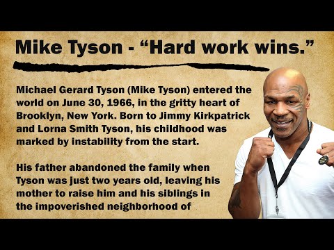 English Speaking Practice with Mike Tyson&#039;s Life Lessons | Story English Lessons