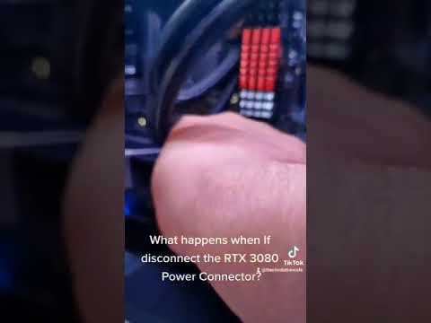 What happens when you unplug the GPU power connector- Previously on TikTok #shorts #RTX3080 #nvidia