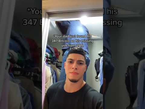 DAD FINDS 374 LOST BITCOIN FOUND ON USB!!!