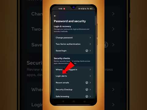 Facebook Login Alerts On/Off | Facebook Login Alerts Settings #shorts