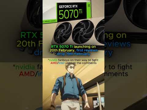 RTX 5070 Ti launching on February 20, first reviews drop February 19