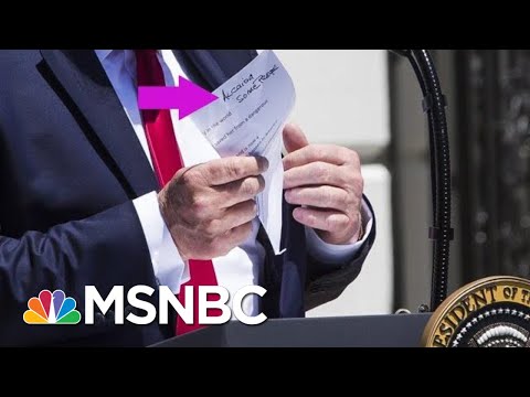 Photojournalists Keep Getting Glimpses Of Trump&#039;s Handwritten Notes | The 11th Hour | MSNBC