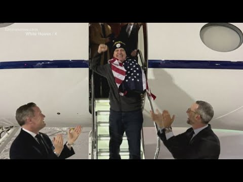 American Marc Fogel arrives to the White House after being freed from Russian prison